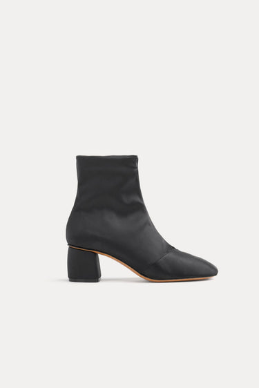 Chic Satin Leather Anckle Boots-SHOES & SANDALS-Forte_Forte-Debs Boutique